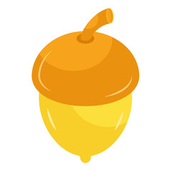 A beautiful design icon of acorn fruit 