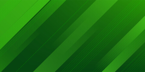 Obraz premium Abstract green sporty background template vector with shiny lines and lights. Green background with strong pattern design.Eps10 vector