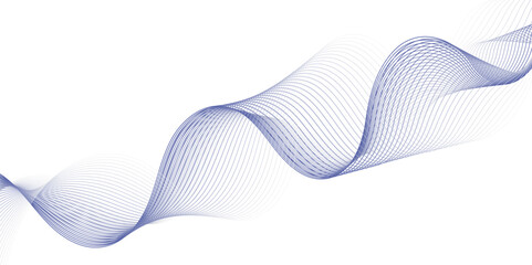 Vector Illustration of Abstract Wavy Lines on Transparent Background – Digital Product Interfaces, and Advanced Data Science Concepts
