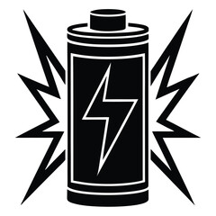 Full Battery Icon Vector at 100 Percent Charge