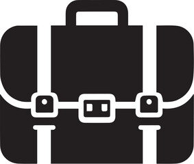 briefcase vector flat icon