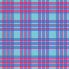 Multicolored vintage autumn plaid pattern - seamless tartan check fabric design for textile, fashion and digital backgrounds
