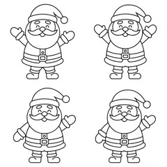 Holiday Season Santa Claus Characters for Fun Christmas Projects