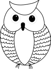 owl on white