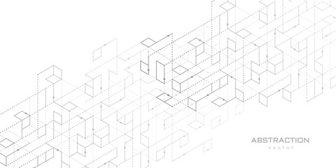 Technological drawing. Modern engineering. Technology background. Vector illustration.