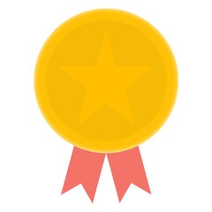 Medal gold star award achievement 
