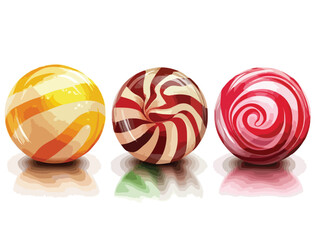 set of candy vector art