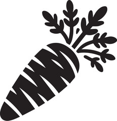 Silhouette of a Carrot black silhouette
