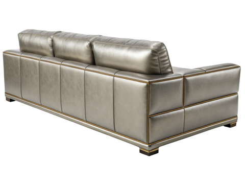 Luxurious leather sectional sofa with plush cushions and elegant design for modern living spaces