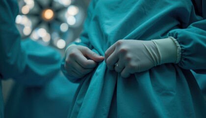 Surgeon Dressing Gown in Hospital