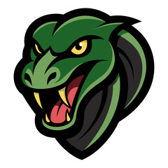 Anaconda head mascot logo design vector