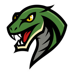 Obraz premium Anaconda head mascot logo design vector