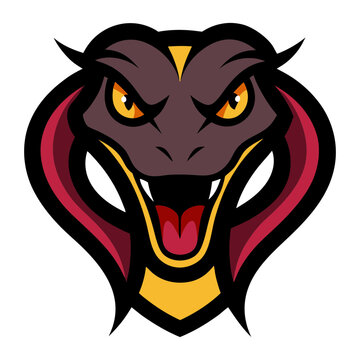 Anaconda head mascot logo design vector
