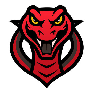 Anaconda head mascot logo design vector