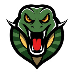 Anaconda head mascot logo design vector