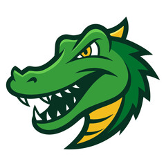 Obraz premium Alligator head mascot logo design vector