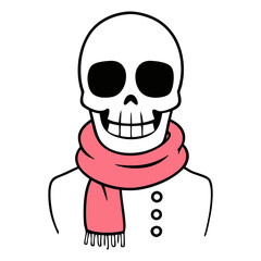 skeleton design with elegant accessories. 