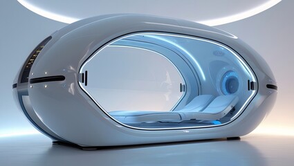 Fototapeta premium Futuristic Medical Technology Pod