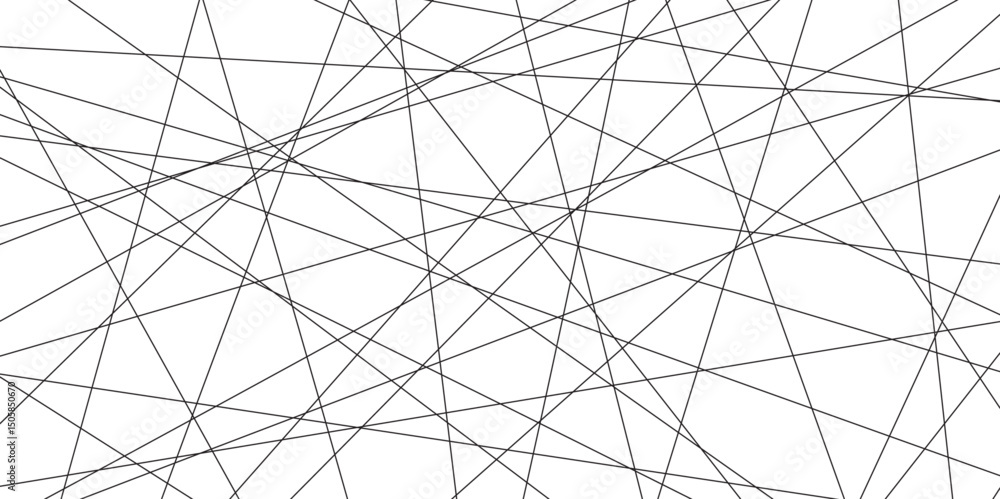 Leinwandbilder Abstract black lines with white background. Creative and geometric shape with luxury pattern and paper texture design. abstract background with stripes for website design Technology background.	
