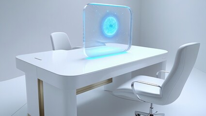 Minimal Futuristic Workspace