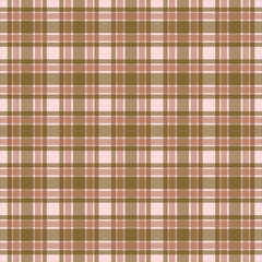 Multicolored vintage autumn plaid pattern - seamless tartan check fabric design for textile, fashion and digital backgrounds