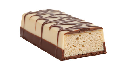 Isolated White Chocolate Caramel Bar Sweet Treat Snack