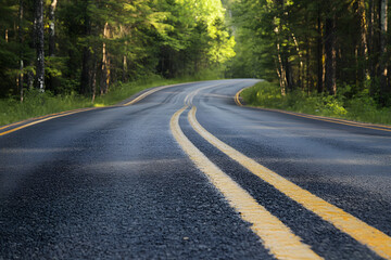 Obraz premium Proper application of tar sealant ensures long-lasting pavement maintenance.