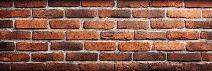 Obraz premium Rustic Brown Brick Wall Texture - A rich, textured of a brown brick wall. Symbolizes strength, history, stability, urban, and architecture