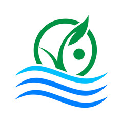 Fototapeta premium green leaf icon