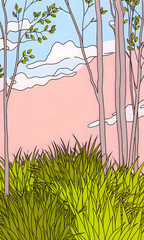 vector illustration of a tree