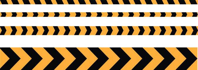 Caution Stripe Vector Illustration — Yellow and Black and yellow caution tape. A high-contrast warning design for road signs, construction zones, and safety alerts. Ideal for danger zones, caution