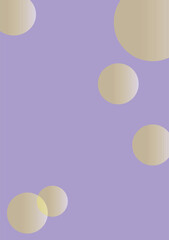Purple background with balloons