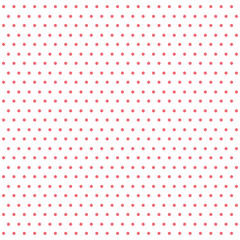 pink polka dot on White background. seamless white polka dot pattern on pink background eps10