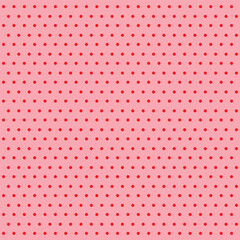 red polka dot on pink background. seamless white polka dot pattern on pink background eps10
