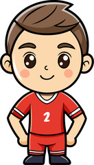 Obraz premium Cute basketball player illustration