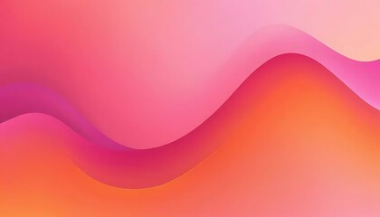 Abstract gradient design featuring curved shapes in shades of orange and purple creating depth.