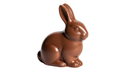 Isolated Chocolate Bunny Easter Treat