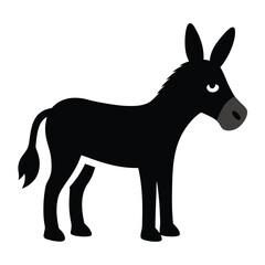 Obraz premium donkey silhouette vector