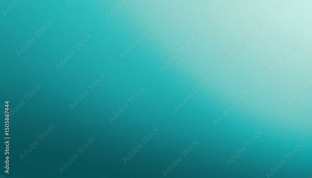 Poster gradient of calming turquoise transitions smoothly, evoking serenity and depth in a luminous design