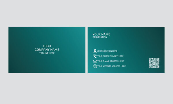 Corporate_Business_Card_With_ Green_Elegant_Design