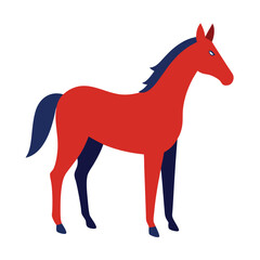 Obraz premium vector illustration of a horse