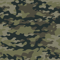 Fototapeta premium army camouflage pattern, military texture for printing, vector hunting background