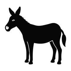 Fototapeta premium silhouette of a donkey