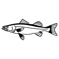 Flat Black Monoline Vector Illustration Design Element with Helvetica and Courier Fonts