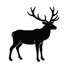 Elk Clean Strong Vector Silhouette