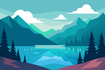 winter mountain landscape