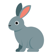 Obraz premium white rabbit on white background