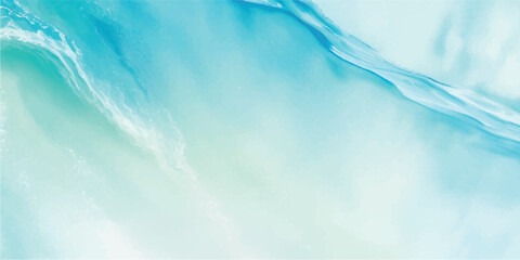 Tranquil watercolor sea texture featuring light blue and green hues. Hand-painted abstract art perfect for backgrounds, invitations, and creative projects.
