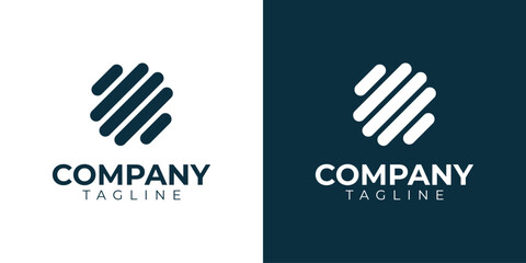 vector modern geometric logo premium template