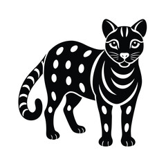 Ocelot Bold Vector Silhouette Design